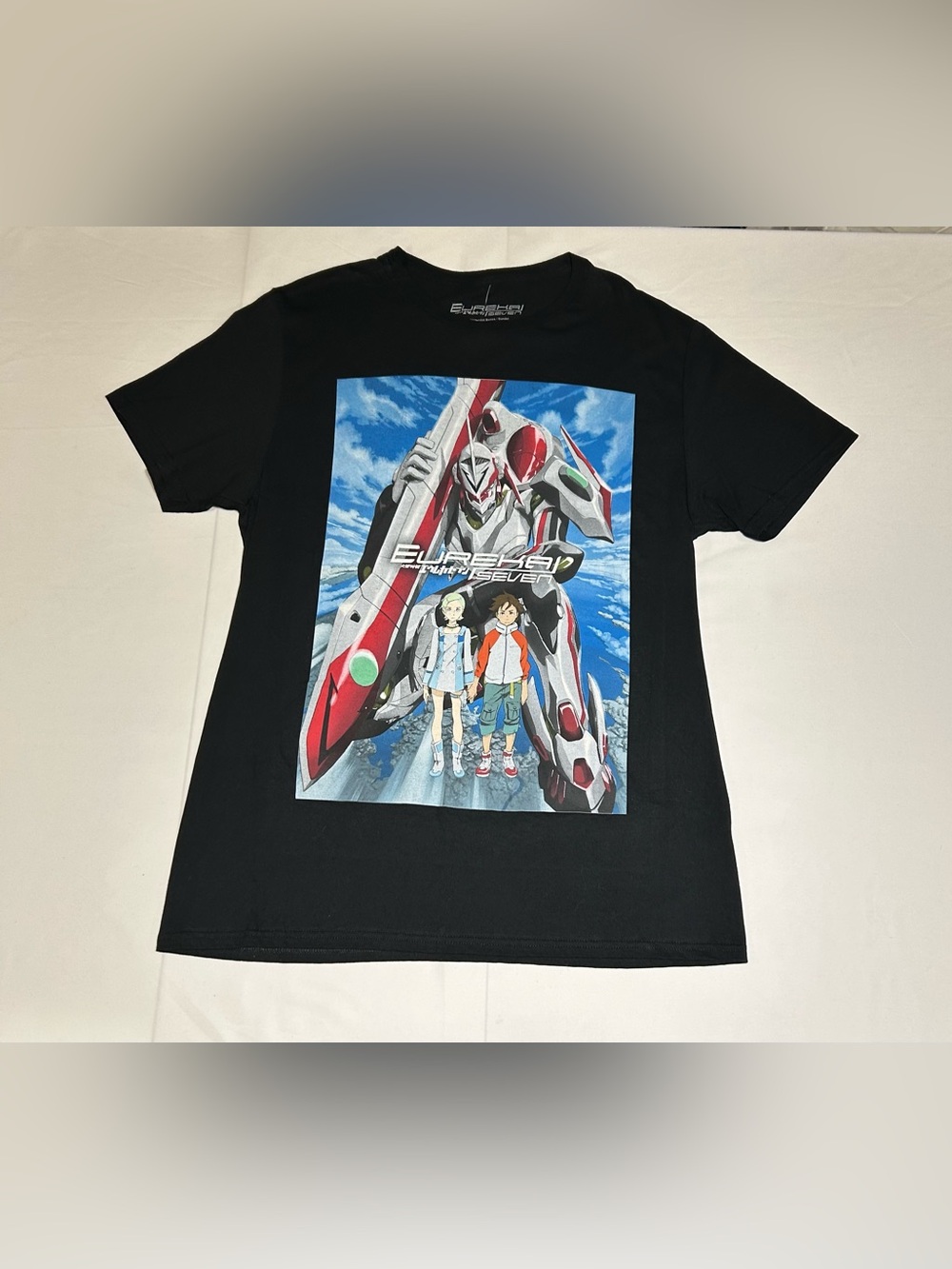 Eureka Seven Large Black Poster T-shirt Anime Bandai Namco Hot Topic Cotton